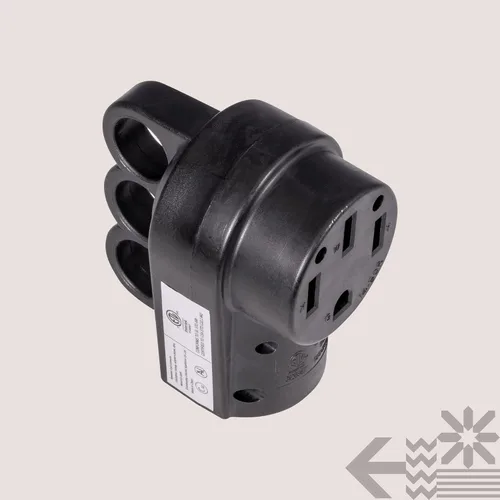 Vista 8 de True Mods NEMA 14-50R 125/250V 50A Cable de alimentación RV hembra de reemplazo con conector de toma para cable de 6/3 + 8/1 AWG de 4 hilos