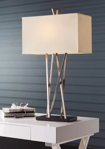 Vista 7 de Asymmetry - Lámpara de mesa grande de 30 pulgadas, diseño geométrico