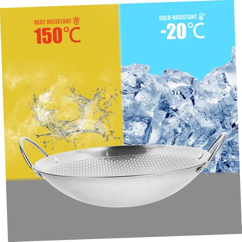 Vista 6 de GANAZONO Olla de cocina de metal olla pequeña para cocinar mariscos olla caliente olla seca con asas dobles resistente al calor estilo aleatorio