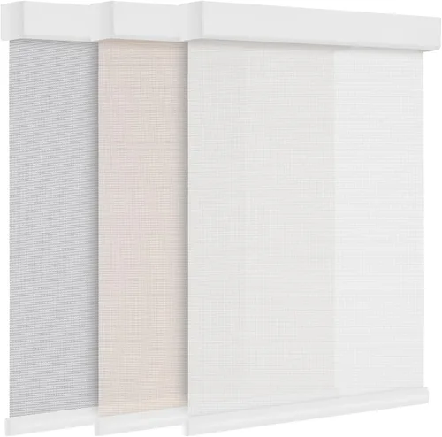 Vista 8 de Changshade Persianas enrollables solares inalámbricas para ventanas, persianas enrollables personalizadas con 5 % de apertura, filtro de luz