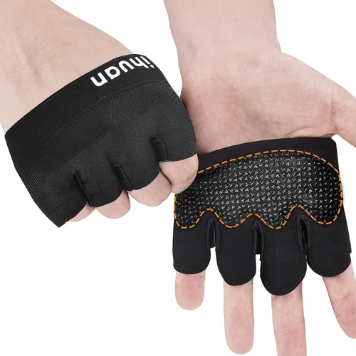 Vista 11 de ihuan Nuevos guantes de entrenamiento de gimnasio para levantamiento de pesas para hombres y mujeres, ideales para levantamiento de pesas