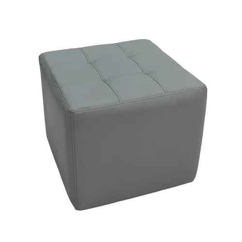 Vista 26 de Factory Direct Partners Banco otomano rectangular copetudo con acento bellamente tapizado para el hogar moderno, oficina, biblioteca o área de Negro