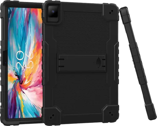 Vista 2 de Mignova - Funda para tablet TCL Tab Pro 5G, soporte giratorio integrado, correa de hombro, correa de mano, híbrida a prueba de golpes, para niños