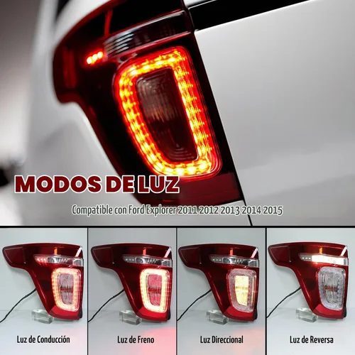 Vista 3 de Luz trasera lámpara de freno trasero para Ford Explorer 2011 2012 2013 2014 2015 (lado izquierdo del conductor)
