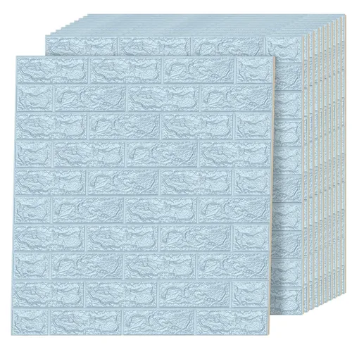 Vista 15 de Art3d - Juego de 5 paneles de pared de espuma, 29 pies cuadrados, azul