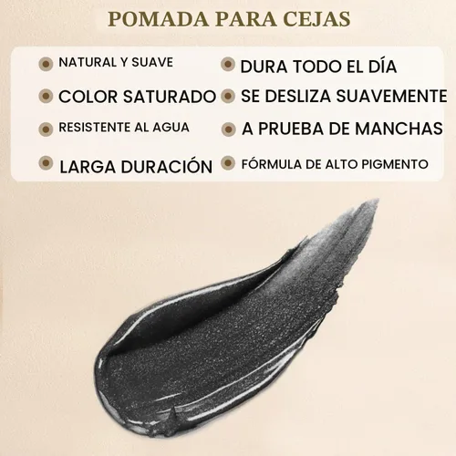 Vista 4 de LAVONE Kit de lápiz de sello para cejas, kit de maquillaje triple con lápiz de ceja impermeable, delineador, pomada de cejas y cepillo de cejas
