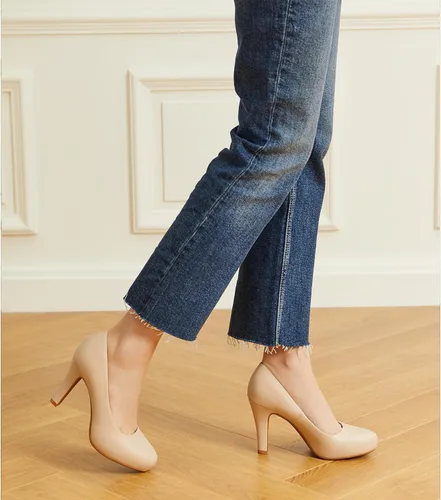 Vista 4 de Trary Tacones negros para mujer, tacones negros, tacones blancos, tacones marrones, tacones de plataforma baja, tacón alto IN3.2, zapatos de vestir