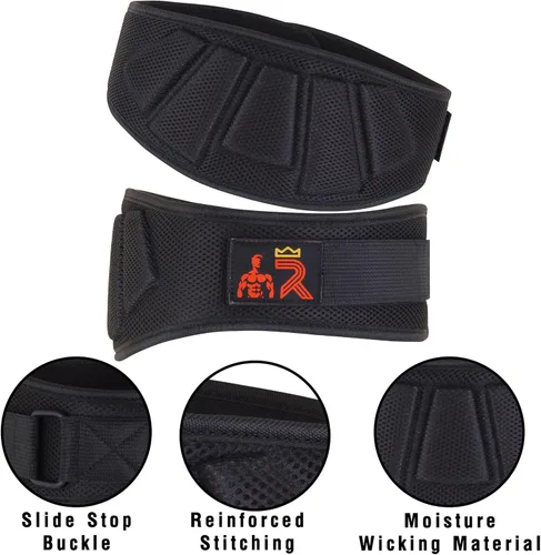 Vista 7 de Cinturón de entrenamiento para hombres y mujeres para levantamiento de pesas y entrenamiento cruzado Powerlifitng Cinturón de entrenamiento de pesas