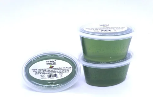 Vista 2 de Paquete de 3 unidades de gel Bayberry A New Year Tradition para calentadores y quemadores, pela, derrite y disfruta The Gel Candle Company