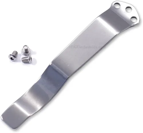 Vista 4 de EZSMITH (Modelo 1 Pinza de bolsillo universal - (Acabado táctico negro) - Pinza de bolsillo de repuesto para cuchillos plegables, teléfonos Modelo 1