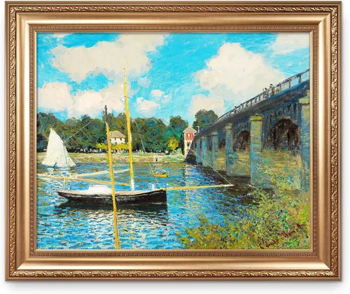 Vista 119 de A&T ARTWORK Antibes Seen from The Salis Gardens de Claude Monet Las Obras de Arte Clásico Mundial Reproducciones, Impresiones de Arte en Lienzo