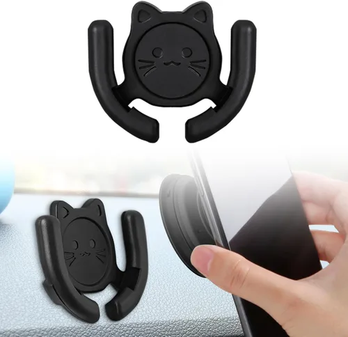 Vista 12 de Soporte multisuperficie para automóvil, paquete de 2 unidades compatible con soportes Popsocket, accesorios de soporte de dispositivos manos libres