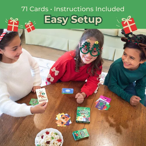 Vista 5 de Hootenanny Games Santa Shuffle - Juego de cartas navideñas en tiempo real
