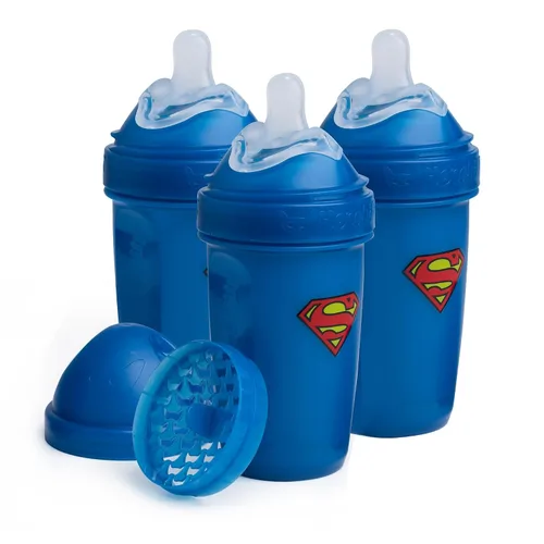 Vista 11 de Batman DC Comics - Herobility - Biberones dobles anticólicos para bebé – 5 fl oz/140ml – paquete de 3