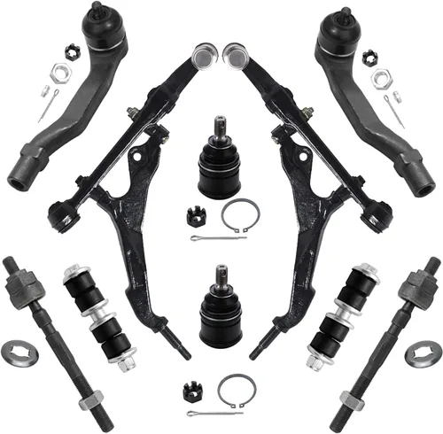 Vista 31 de Detroit Axle - Kit de suspensión delantera de 10 piezas para Chevrolet Trailblazer GMC Envoy 2004-2007 2005 2006 Soportes de brazo de control