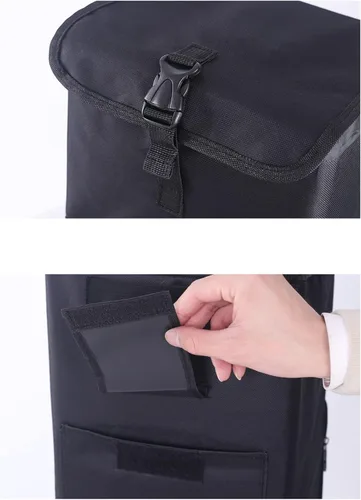 Vista 6 de Bolsa de tela Oxford – Bolsa de repuesto plegable para carrito de compras de 50 litros, bolsa de repuesto reutilizable para carrito de compras, 11.8
