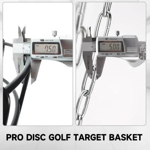 Vista 3 de GSE Pro 24-Chain Disc Golf Basket, Portable Regulation Size Goal Target