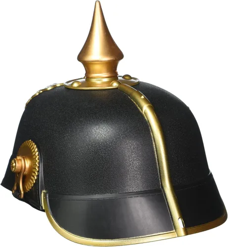 Vista 2 de Casco Pickelhaub de oficial alemán Forum Novelties color negro y dorado