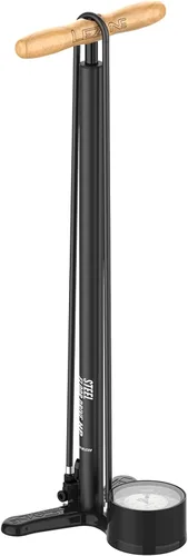 Vista 8 de LEZYNE Bomba de piso de acero 3.5 de alta presión para bicicleta Negro (Flat Black)