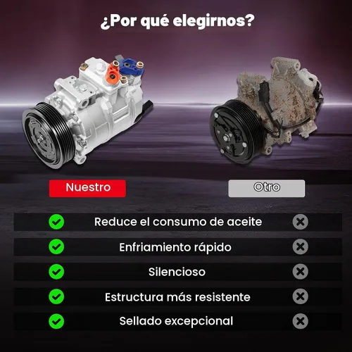 Vista 7 de cciyu Bomba de compresor de CA para VW J-etta para GTI CC para Passat 1.8L 2.0L 2006-2015 reemplaza al compresor de CA para automóvil 1.4L 1.8L