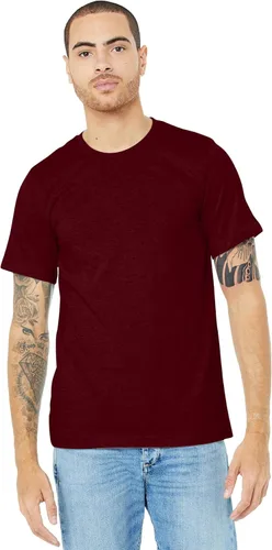 Vista 26 de Bella + Canvas Camiseta unisex de punto Heather CVC para adultos Gris jaspeado (Athletic Heather Gray)