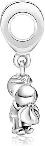 Vista 3 de Colgante de plata de ley 925, joyería para niña, regalos para mujer, pulsera y collar