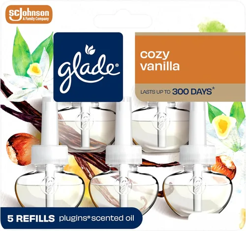 Vista 23 de Glade PlugIns - Repuestos de ambientador, aceites esenciales perfumados para el hogar y el baño, aroma Apple Cinnamon, 3.35 onzas líquidas, 5