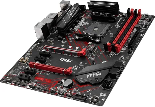 Vista 2 de MSI - Tarjeta madre para gaming Crossfire ATX, AMD Ryzen, 1ª y 2ª generación AM4 M.2 USB 3 DDR4 DVI HDMI