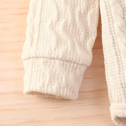Vista 3 de FOCUSNORM Ropa de bebé recién nacido, ropa de algodón acanalado, pantalones de punto para primavera y otoño