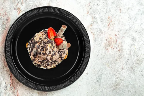 Vista 3 de DecorRack 30 platos pequeños de plástico, resistentes de 7 pulgadas, desechables para fiestas de cumpleaños de niños, platos de postre para tartas