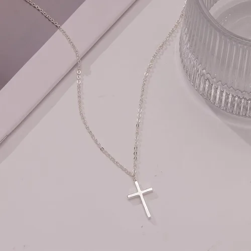 Vista 85 de Collar de cruz para mujeres y niñas, delicado chapado en oro de 14 quilates, gargantilla con dije de cruz que no se deslustra, impermeable, moderno