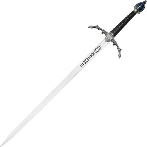 Vista 2 de Espada de fantasía personalizada de 38 pulgadas con vaina, grabado gratuito