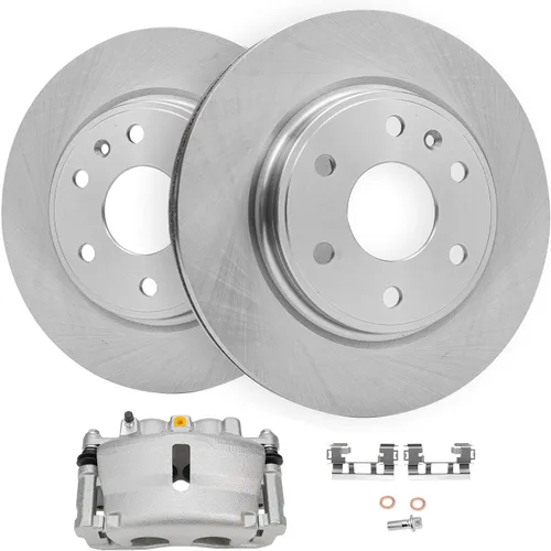 Vista 137 de Detroit Axle - Rotores de freno delantero para 04-13 Mazda 3 Rotores de frenos de disco 06-15 Mazda 5 Reemplazo: Rotor regular delantero de 11.81