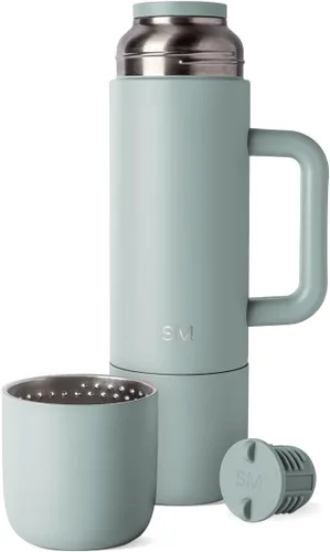 Vista 12 de Simple Modern Botella de Bebida Caliente Aislada de 36oz con 2 Tazas Termo de Café de Viaje para Bebidas Calientes Tapa de Girar y Verter