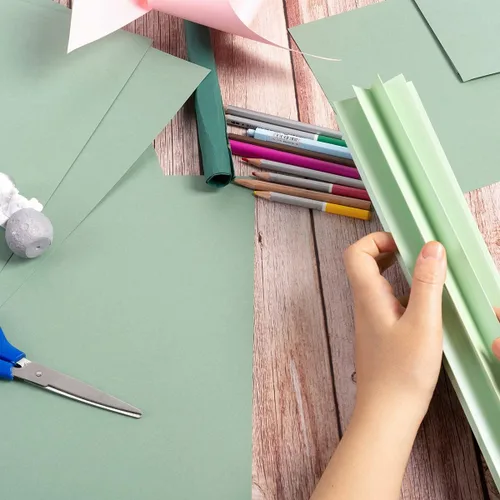 Vista 4 de 50 hojas de cartulina de papel grueso de 8 1/2 x 11 pulgadas, tarjetas coloridas para manualidades, tarjetas, invitaciones, suministros de álbumes