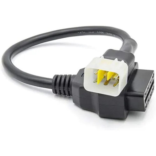 Vista 2 de AntiBreak Delphi Benelli 6pin 6pin Adaptador de motocicleta Motorrad Motor OBD2 conector compatible con Benelli OBD Obd2 escáner diagnóstico