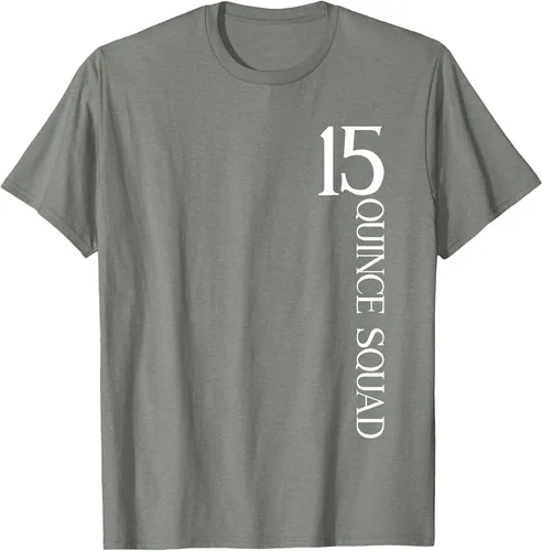 Vista 81 de Quince Squad Quinceanera 15th Birthday - Camiseta de quinceañera para niñas Asphalt Grey
