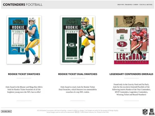 Vista 5 de Caja Panini Contenders Football BLASTER 2020 (40 tarjetas/caja)