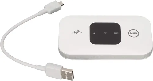 Vista 5 de Dispositivo de punto de acceso móvil 4G LTE Enrutador portátil de viaje con tarjeta SIM Enrutador desbloqueado, compatible con 8 a 10 usuarios