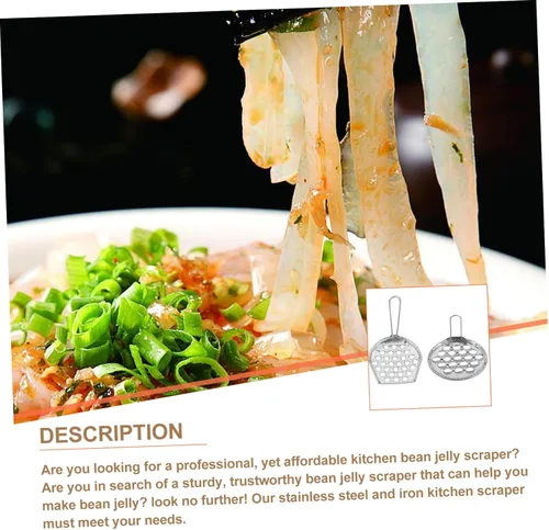 Vista 9 de Zerodeko 2 piezas de fideos jalea herramienta de raspador de alimentos de cocina raspador de fideos fríos, raspador de fideos de alimentos, raspador