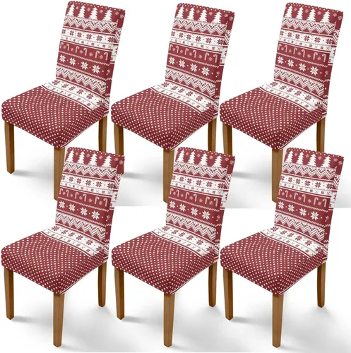 Vista 40 de Rnyleeg Fundas de silla de Navidad para sala de estar, diseño de muñeco de nieve azul, estampado de pájaros, fundas para sillas de comedor, 1