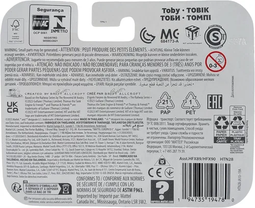 Vista 8 de Thomas & Friends Toby Metal Diecast, All Engines Go, Fisher-Price Tren de Juguete para Empujar para Niños en Preescolar de 3 años en Adelante, HTN28