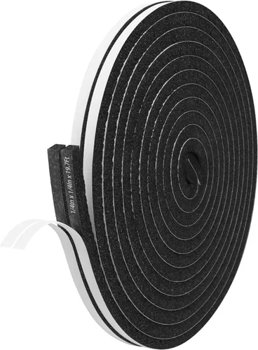 Vista 30 de Cinta aislante de espuma autoadhesiva Storystore, resistente a la intemperie de 1 x 1/8 x 16,5 pies para puertas y ventanas, sello de puerta a