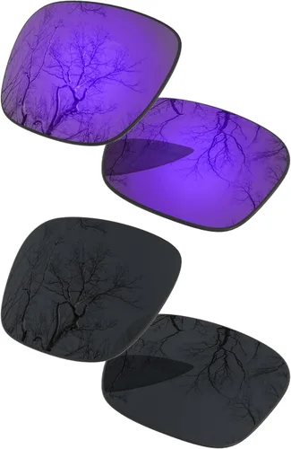 Vista 16 de Juego de 2 lentes polarizadas de repuesto para Oakley Holbrook OO9102 Pack Negro y Negro