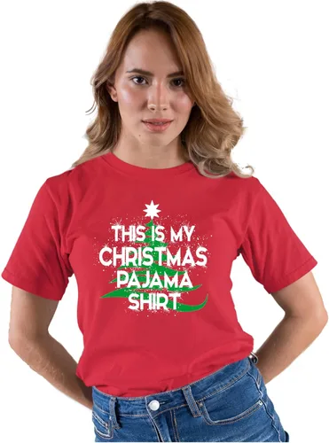 Vista 3 de Go All Out Camiseta de pijama con texto en inglés This is My Christmas