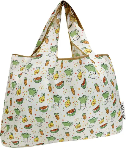 Vista 21 de allydrew Bolsas de comestibles reutilizables de nailon plegables grandes