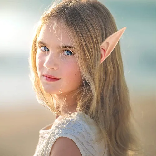 Vista 6 de FRESHME Fairy Pixie Elf Ears - Cosplay Soft Pointed Ears Elven Masquerade Vampire Fairy Ears Makeup Costume Accessories