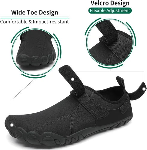 Vista 2 de SAGUARO Zapatos de agua para hombres y mujeres, zapatos de playa de secado rápido, sin caída, zapatos acuáticos para río, piscina, surf, kayak