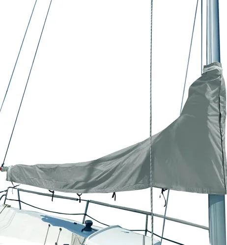 Vista 13 de SavvyCraft Cubierta impermeable de pluma de vela principal, cubierta de vela principal 600D resistente a la intemperie, longitud de pluma de 7 a 8