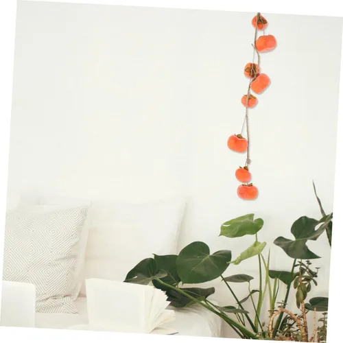 Vista 6 de IMIKEYA Colgante decorativo de caqui de fruta naranja Rtificial para el hogar vívido de Acción de Gracias Dec